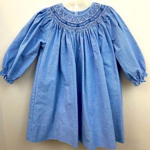 Petit Ami Smocked Dress With Bloomers 18 Months